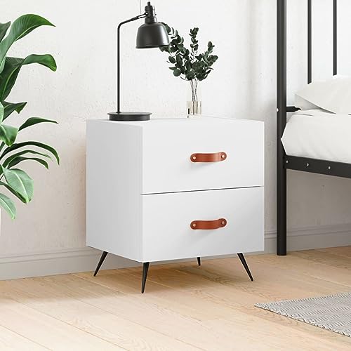 CFODOJ Home & Garden,Furniture-Bedside Cabinet White 40x35x47.5cm Engineered Wood CFODOJ Home & Garden,Furniture-Bedside Cabinet White 40x35x47.5cm Engineered Wood von CFODOJ