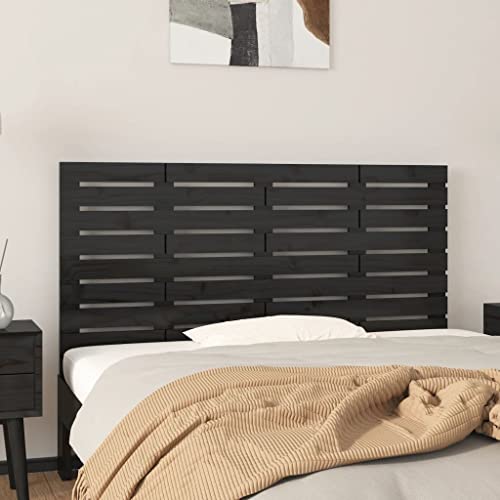 CFODOJ Home & Garden,Möbel-Wand-Kopfteil schwarz 146x3x63cm Massivholz Kiefer von CFODOJ