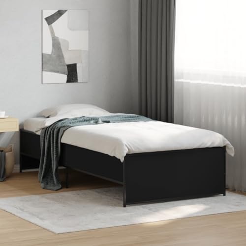 CFODOJ Home & Garden Möbel-Bettgestell ohne Matratze, schwarz, 75 x 190 cm, kleines Einzelbett CFODOJ Home & Garden Möbel-Bettgestell ohne Matratze, schwarz, 75 x 190 cm, kleines Einzelbett von CFODOJ