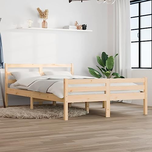 CFODOJ Home & Garden Möbelbett Bettgestell ohne Matratze Massivholz 120x190 cm Kleines Doppelbett Kleines Doppelbett von CFODOJ