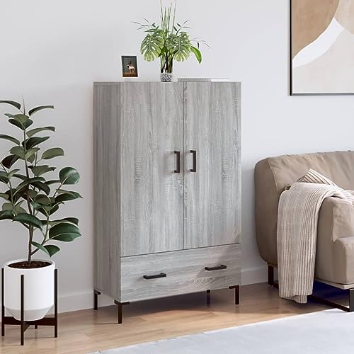 CFODOJ Schränke & Aufbewahrung, Buffets & Sideboards-Home-Highboard Grau Sonoma 69,5 x 31 x 115 cm Holzwerkstoff CFODOJ Schränke & Aufbewahrung, Buffets & Sideboards-Home-Highboard Grau Sonoma 69,5 x 31 x 115 cm Holzwerkstoff von CFODOJ