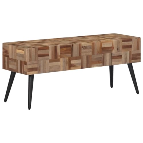 CFODOJ Sitzbank-home-Bank 110x35x45cm massives Reclaimed Teak von CFODOJ