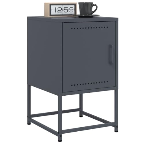 CFODOJ Tische, Nachttische, Heim-Nachttische, 2 Stück, anthrazit, 36 x 39 x 60,5 cm, Stahl CFODOJ Tische, Nachttische, Heim-Nachttische, 2 Stück, anthrazit, 36 x 39 x 60,5 cm, Stahl von CFODOJ