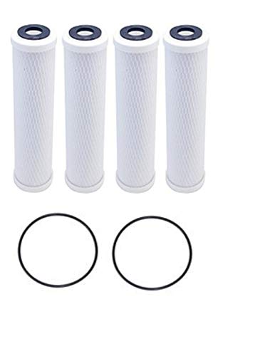 Ersatz-Wasserfilter für CBC-10, 0,5 Mikron, 10 x 2,5 Omnifilter CB3, GE FXUVC FXULC, Pentek CBC-10, 4 Stück von CFS