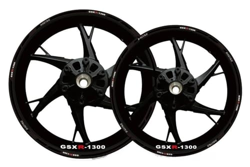 CFSJRXZ Dekorative Aufkleber Motorrad-Felgenaufkleber, Reflektierende Felgenaufkleber Für Suzuki GSX-R1300 GSX-R GSX R GSXR 1300 17 Zoll Nadelstreifen-Aufkleber Komplettset(Farbe 23) von CFSJRXZ