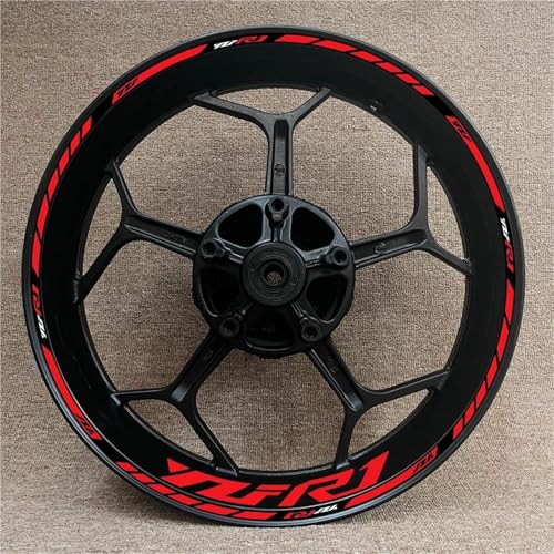 CFSJRXZ Dekorative Aufkleber Reflektierende Motorrad-Felgenaufkleber Für Yamaha YZFR1 YZF R1 YZF-R1 Komplettset(Farbe 5) von CFSJRXZ