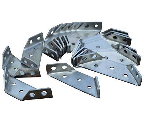 Multifunktion Edelstahl Eckwinkel, 16er Set, 69 x 23 x 13mm, Möbel Verbindung Verbinder, Multiwinkel Gestell Halterung Eckverbinder Eckstrebe von CFSky