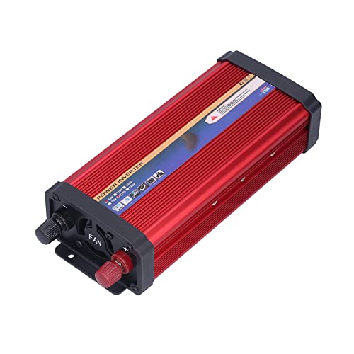 CFTGIW 1000W CAR Modifizierte Sinus -USB -Anschlüsse Schnelllades Aluminiumlegierung Red12V Power an E Power Wechselrichter Konvertersinvers Konverter1000W Converterauto Zubehör (12 V bis 220 V) von CFTGIW