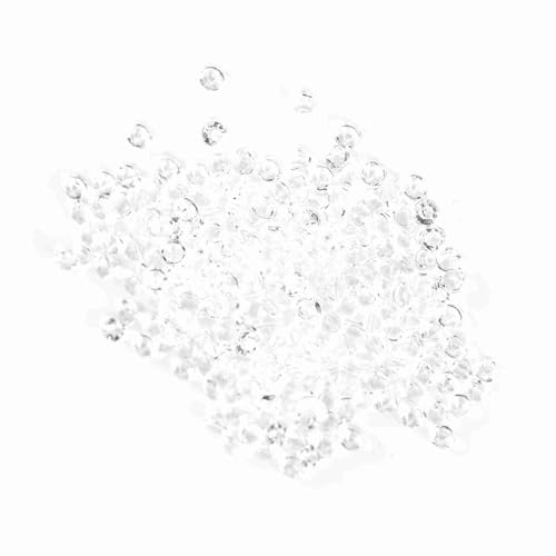 CFTGIW 1000pcs/Tasche 3mm Acrylkügelchen Vase Füllstoff Hochzeitsfeier DIY Accessoires Rose Rot Wie Acryl Beadsdecor Beadsclear Acryl Beadsdiy Beadsparty Decor Beadswedding (Transparent) von CFTGIW