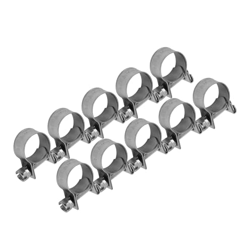 CFTGIW 10pcs Edelstahl-Kraftstoffleitungsrohrschlauchklemmclip 6mm-20mm Optionale Größe Service Li Schlauch Clamphose Clipshose Fadenerpipe Cliptube Clamp/Holder (13-15 mm) von CFTGIW