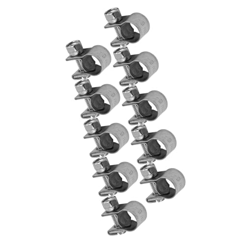 CFTGIW 10pcs Edelstahl-Kraftstoffleitungsrohrschlauchklemmclip 6mm-20mm Optionale Größe Service Li Schlauch Clamphose Clipshose Fadenerpipe Cliptube Clamp/Holder (7-9mm) von CFTGIW