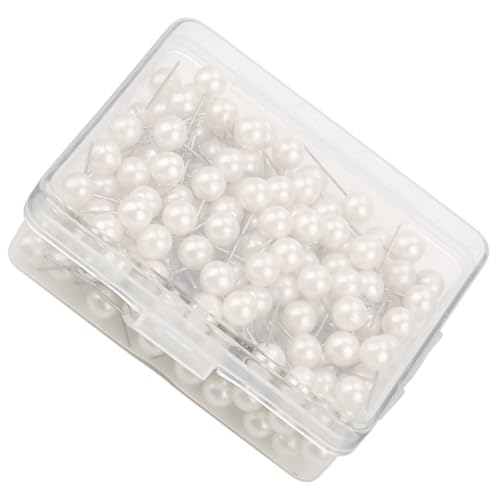 CFTGIW 200pcs Runde Kunststoff -Pushpin -Thumbtack Pins Dekoratives DIY Werkzeug Der Provid PushpinthumbtackDrawing Pinmap Pinpinmap Tack (WHITE) von CFTGIW