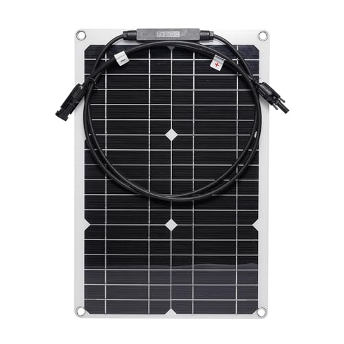 CFTGIW 20W 18V Tragbares Solarpanelkit, Flexible Solarpanel mit Solaranschluss Bis 12 V Automaten -Batterie RV Yacht Flexible Solarpanelflexible Solar Panel 20WFLEXIBLE -Solarpanel von CFTGIW