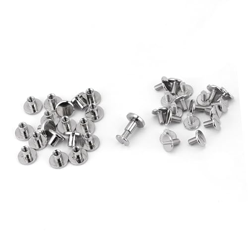 CFTGIW 20pcs/Set Messinggewinde Flache Nägelnetznieten Schrauben Lederhandwerk Reparaturversorgungen Es für H -Nieten Flache Nieten Messingnieten Nietschrauben Schrauben (8 mm) von CFTGIW