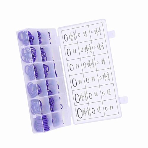 CFTGIW 270pcs Sortiertes Auto -Konditionierung o Dichtung Gummiabschlüsse Dichtungen Grüne Condition I Dichtung Konditionierung Gummi (violett) von CFTGIW
