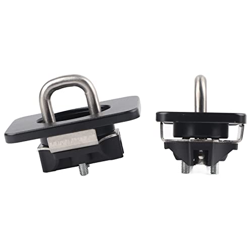 CFTGIW 2pcs Edelstahl -Stahl -LKW Bettseite Biege Ersatz für die Serie 1998-2014Orange Stall Pro Ringtruck Binsenbindung AnchorStruck Bett Krawatte Down Struck Oberseite D. (BLACK) von CFTGIW