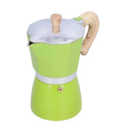 CFTGIW 300 Ml Kaffeekanne Moka Maker Kaffeekessel für Gasherd Herd Elektroothermale Oflocecyan Blue Install Is Is You Coffee Potstovetop Moka Potcoffee Kettlecoffee Makercoffee (GREEN) von CFTGIW