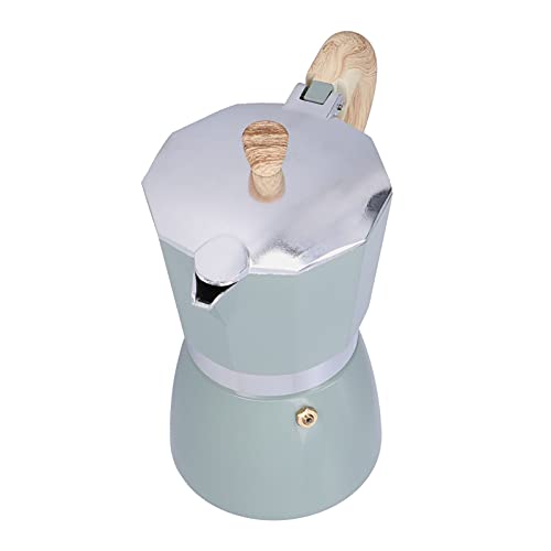 CFTGIW 300 Ml Kaffeekanne Moka Maker Kaffeekessel für Gasherd Herd Elektroothermale Oflocecyan Blue Install Is Is You Coffee Potstovetop Moka Potcoffee Kettlecoffee Makercoffee (Seeblaugrün) von CFTGIW
