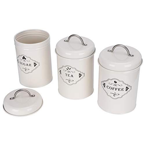 CFTGIW 3pcs/set Küchenlagergläser Zucker Kaffee Tee Kanister Lebensmittel Versiegelte Lagerbehälter Tee an. Ermöglicht -Kanisterstorage -Gläser mit Ledigem Lebensmittelbehälter für Container. CFTGIW 3pcs/set Küchenlagergläser Zucker Kaffee Tee Kanister Lebensmittel Versiegelte Lagerbehälter Tee an. Ermöglicht -Kanisterstorage -Gläser mit Ledigem Lebensmittelbehälter für Container. von CFTGIW