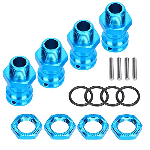 CFTGIW 4pcs Aluminiumlegierung 17mm Hex 23mm Radverlängerungsadapter für /8 RC -Automodellblack. Easy und Radweiterungsadapterrc Wheel Extension Adapterrc Autoradverlängerungsadapter1/8 (BLUE) von CFTGIW