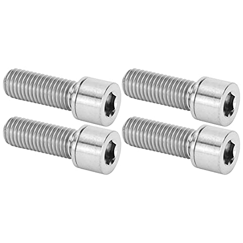 CFTGIW 4pcs Bike -Lenkerstamm Schrauben Schrauben Legierungsscheibe Innere Sechskantschrauben M7x20mmgold Bike Stamm Screadlebar Stamm Schraubentitanyloch - Schraubenstammschrauben M7x20mmbikklik von CFTGIW