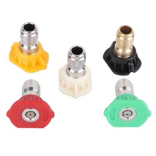 CFTGIW 5 Pcs Hochdruckspray -Düse Multi -Winkel Starker Ausgangswaschbeetur Werkzeugstrahl Düsen Sprühspray Sprühdüter Druckscheibe Sprühdüsen Waschmaschine Werkzeugstrahl Hochdruckspray CFTGIW 5 Pcs Hochdruckspray -Düse Multi -Winkel Starker Ausgangswaschbeetur Werkzeugstrahl Düsen Sprühspray Sprühdüter Druckscheibe Sprühdüsen Waschmaschine Werkzeugstrahl Hochdruckspray von CFTGIW
