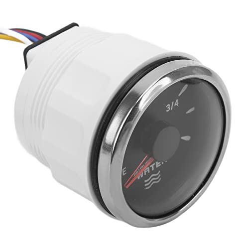 CFTGIW 52 Mm Messgerät 0‑190 Ω 7 Farben Hintergrundbeleuchtung Zeiger IP67 Flüssigmessgerät für Autoboote ‑ 32 VBlack Gaugewater Waterwater Meterliquid Meterliquid Gaugeboote Teile (BLACK) von CFTGIW