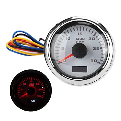 CFTGIW 52 Mm Zeiger Drehzahlmesser Rote Hintergrundbeleuchtung für Motorrad -LKW -Boots Benzinmotor ‑ 30 V Auto Tachometer Gaugaauto Tachometerachometer Messer Tachometer Gaugemarin CFTGIW 52 Mm Zeiger Drehzahlmesser Rote Hintergrundbeleuchtung für Motorrad -LKW -Boots Benzinmotor ‑ 30 V Auto Tachometer Gaugaauto Tachometerachometer Messer Tachometer Gaugemarin von CFTGIW