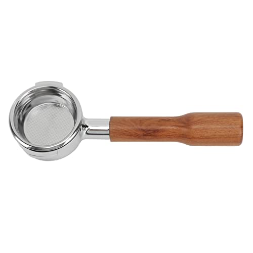 CFTGIW 58mm Bodenloser Kaffee Portafilter Einschicht Aluminiumlegierung Portafilter Kaffeemaschine BESTELABEN Für Expsobe F Sandalwood Casadio Für Symm Coffee Portafiltercoffee (Stil 1) von CFTGIW