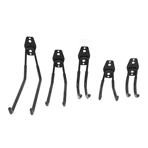 CFTGIW 5pcs/set 40 Kg GARAGE Aufbewahrung Doppelhaken DURCHWACHTUNG MOUND HALTER FÜR DEN BIKEL LADDER -BIKEORANGE STAIL LAD GARAGE DOUBLE HOOKSGARAGE WALL MOUND HAUFARAGE (BLACK) von CFTGIW