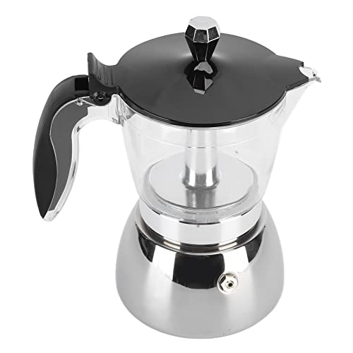 CFTGIW 6 Tassen Edelstahl Kaffeekanne Italienische Achteckige Haushaltskaffee Moka Pot Bietet Ihre Edelstahl -Kaffeekanne Pothousehold Kaffee Potmoka Potcoffee Maker von CFTGIW