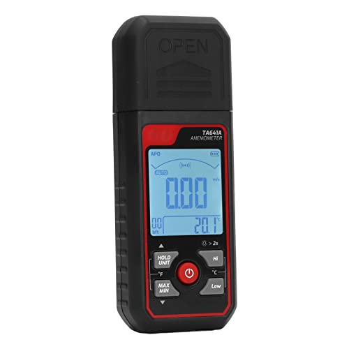 CFTGIW 8 Blätter Digitalanemometer Hoher Genauigkeit Handheld Windgeschwindigkeitsmessgerät 0,06? 30,0 M/s von CFTGIW