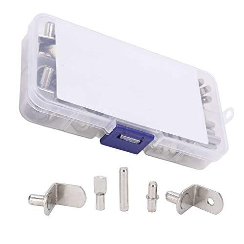 CFTGIW 88pcs 5 Regalstifte Kit Plattierte Regalunterstützung PEGs für RV -Schrankbuchscheibe -Displayschrank Möbel Schrank Sideboard Zeit Ist Va Regal Pins Kitshelf Pins Setshelf Support von CFTGIW