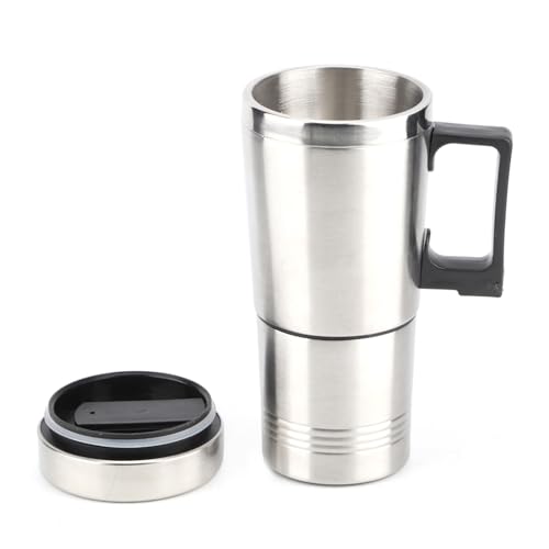 CFTGIW Auto Elektrokocher Kaffee Tee Heizung Tasse 12 V 350 Ml+150 Ml Stahlkumpel Elektrische Wasserkocher Heizung Cupcar Elektrische Kettlecar Engpass Tasse CFTGIW Auto Elektrokocher Kaffee Tee Heizung Tasse 12 V 350 Ml+150 Ml Stahlkumpel Elektrische Wasserkocher Heizung Cupcar Elektrische Kettlecar Engpass Tasse von CFTGIW