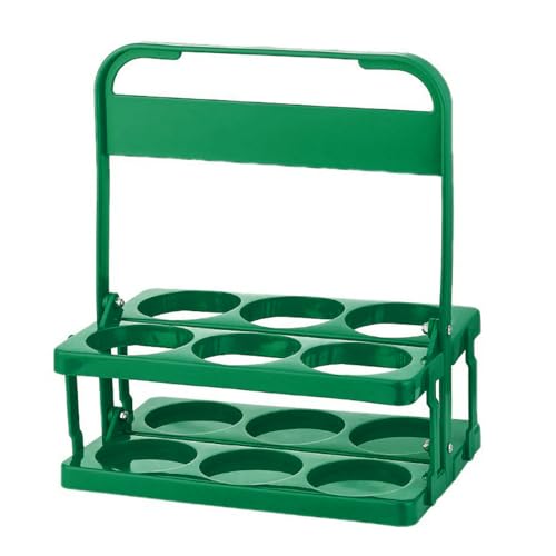CFTGIW Bierflasche Eimerhalter Plastik Faltbares Multifunktional Tragbarer Bierflaschenträger Grün und und Raum. CAPAC Stapelbare Tragbare Bierbasketbäume Tragbare Falten (Green) von CFTGIW