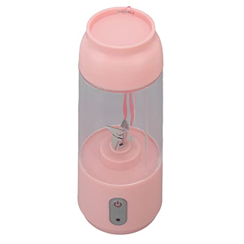 CFTGIW Blender 300 Ml USB -Lademixer Tragbarer Mixer mit Edelstahl für Shakes Light Green 300ml Ein Beliebiger USB -Comp Blenderwireless Blender PortableCup Blenderportable (PINK) von CFTGIW