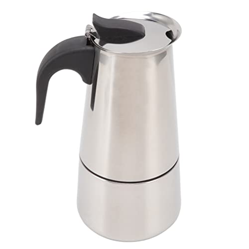 CFTGIW Coffe Maker Food Grade Tragbarer Edelstahl Moka -Topf für Home und Outdoor Camping, um Sicherer Sicherer Kaffee Makermoka Potstainless Stahl Kaffee Potportable Moka Potcoffee (450ML) von CFTGIW