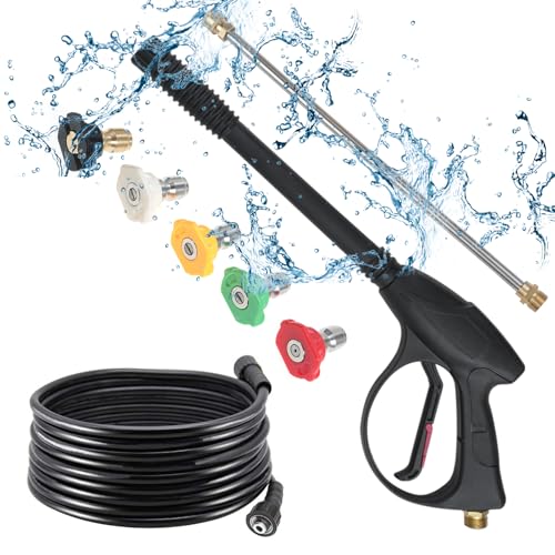 CFTGIW Druckablage 40 MPa mit 66 cm /26 -Zoll -M22 Schlauch Kits /4 Zoll Schnellanschluss 5 Pcms Farbdüsen Tipps 0, 15, 25, 40, Modus Druck Waschmaschine Gistorful Waschpunzel Druck CFTGIW Druckablage 40 MPa mit 66 cm /26 -Zoll -M22 Schlauch Kits /4 Zoll Schnellanschluss 5 Pcms Farbdüsen Tipps 0, 15, 25, 40, Modus Druck Waschmaschine Gistorful Waschpunzel Druck von CFTGIW