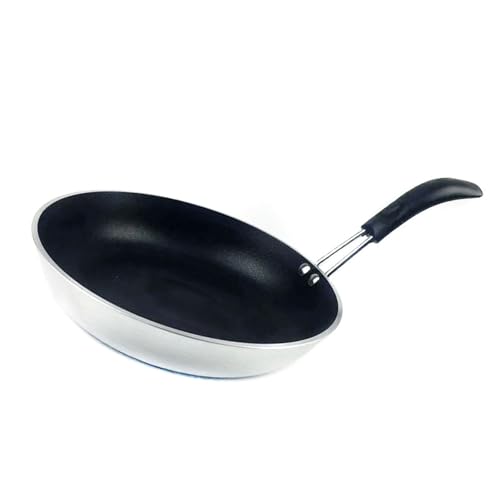 CFTGIW Frittierpfanne Nicht -Stick -Hochtemperatur Kleiner Flachboden Aluminiumlegierung für Induktionskocher 22 Cm Nicht das Design Fryi Braten Pannonstick Braten Panaluminiumlegierung Frittieren von CFTGIW