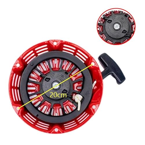 CFTGIW GX390 Red Pull Rückstoßstarter Baugruppe Kunststoff Leichter Rückstoßstarter für Auto GX390 (GX390 (Gebogene Klaue)) von CFTGIW