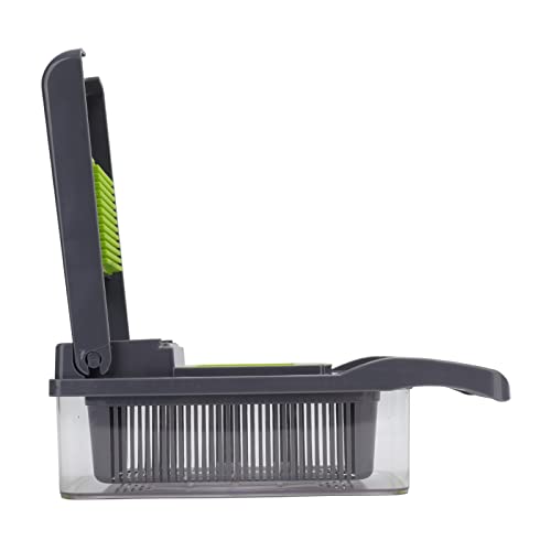 CFTGIW Gemüseschneider Schälthacker Obst Kartoffel Karotte Reibe für Küchen Haushaltsrestaurant Weiß ohne Bauchmuskeln Gemüse Gemüse Choppervegetable PeelerveTable Cutterpotato (Grau Grün) von CFTGIW