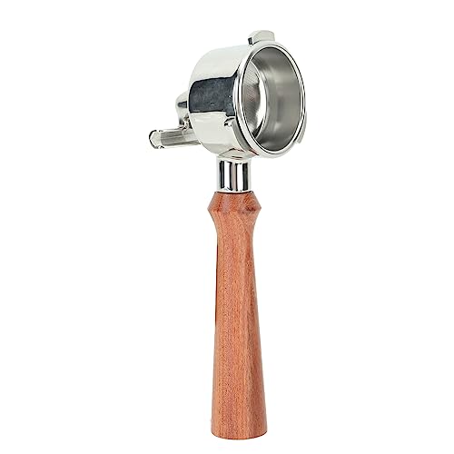CFTGIW Kaffee -Portafilter 54mm Kaffee Doppelausgüsse Portafilter Edelstahl Kaffeesputung Für 870 880 Kaffeemaschine F Afrikanische Blackwood Leichte Kleine Trage. P (F Jacoranda) von CFTGIW