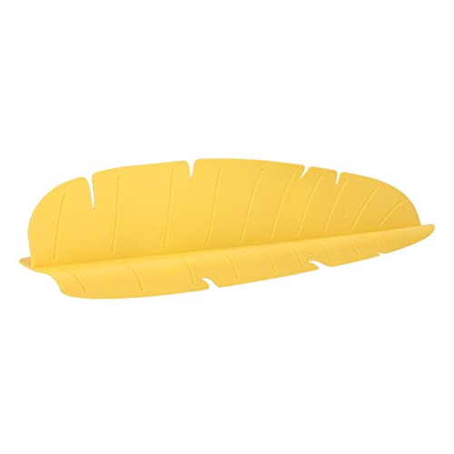 CFTGIW Küchenspüle Wache Elastizität Wiederverwendbares Bananenblatt Waschbecken Spritzschutz für Geschirr Gemüse Grün und Leicht (YELLOW) von CFTGIW