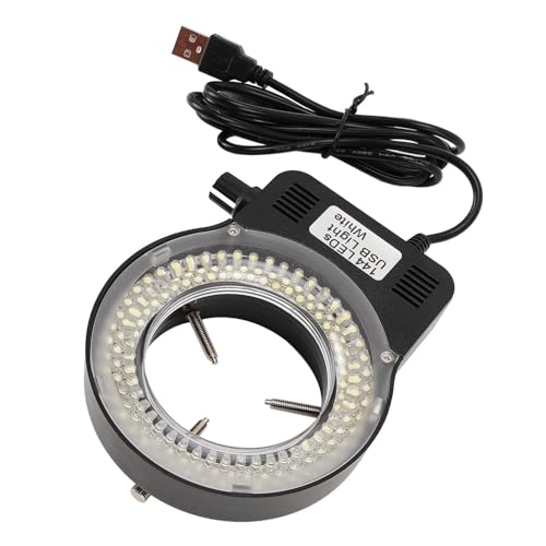 CFTGIW LED -Mikroskopleuchte 144 LEDs 4W 6500-7500K 32000-36000LX Helligkeit USB Powered Mikroskope 144 Abdeckung mit Fokussierung von -Mikroskop Leichter Anstellbares Mikroskop von CFTGIW