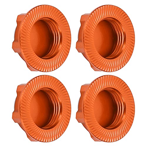 CFTGIW Leichte Aluminiumlegierung Sechskantradmuttern 17 Mm Lose Sechskantmutter für /8 RC. (ORANGE) von CFTGIW