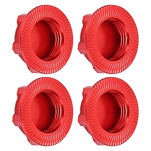 CFTGIW Leichte Aluminiumlegierung Sechskantradmuttern 17 Mm Lose Sechskantmutter für /8 RC. (Rot) von CFTGIW