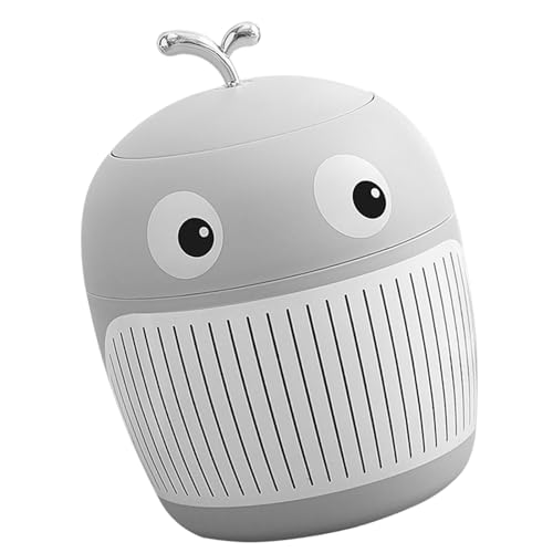 CFTGIW Little Whale Mülleimer Mini Cute Light Luxus Müllbehälter Tragbare Multifunktionale Mülleimer für Desktop -Büro -Tee -Tisch [süße Walform]: Little Whale Müll (#3) von CFTGIW