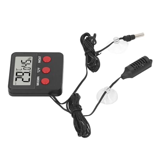 CFTGIW Mini -Temperatur- und Luftfeuchtigkeitsmessgerät mit 2 Sonden Digital Hygrometertemperaturmonitor für Inkubator von CFTGIW