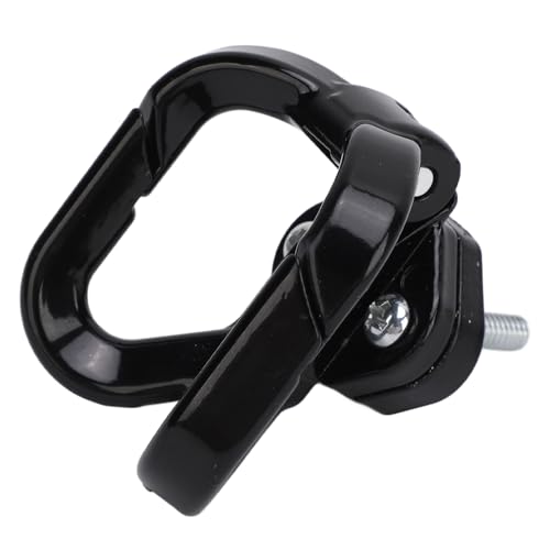 CFTGIW Motorrad -Lenker -Haken Mehrzweck Hohe Lastkapazität Aluminiumlegierung 360 Grad Scooter Hook White Motorcycle Lenker Haken Hookoter Scooter Hookmotorcycle (Black) von CFTGIW