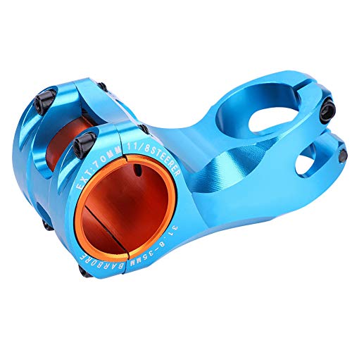 CFTGIW Mountain -17 Grad Alunimiumlegierung Fahrradrohrstamm 31,8 Mm Ersatz Fahrradstamm Mountainbike Stamm 31,8 Mm Fahrrad Bike Bike -Lenker Stammbike Accessoire Adoptiert hoch. (Blue) von CFTGIW